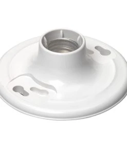 Leviton Keyless Ceiling Lampholder - White