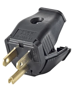 Leviton Plug 2 Poles 3 Wires 5-15P 15A 125V Black, Model 3W101-749