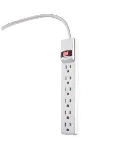 Woods 6-Outlet Surge Strip With 1.5' Cord, Model 41345