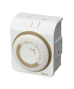 Woods Indoor 24-Hr Heavy Duty Mechanical Timer, Model 50001WD