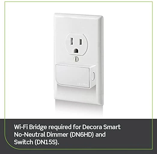 Leviton Decora Smart No-Neutral Wi-Fi Switch in White, Model DN15S-W* Leviton Decora Smart No-Neutral Wi-Fi Switch In White, Model DN15S-W* -Leviton Store 51BuNMtqiXL. AC SX522