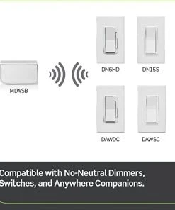 Leviton Decora Smart Wi-Fi Bridge In White, Model MLWSB-W* -Leviton Store 51qx7 64C2L. AC SX522