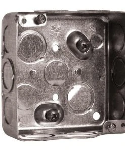 Hubbell Canada Hubbell Square Box 4X4X2.125" KO, Model 52171KBAR