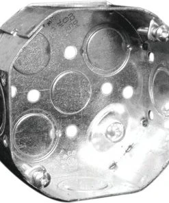 Hubbell Canada Hubbell Octagon Box 4X1.5" -1/2" Knockouts, Model 54151KBAR