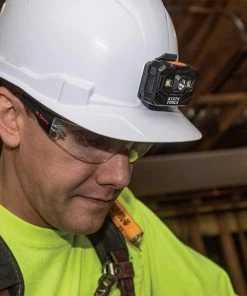 Klein Tools Rechargeable Headlamp With Strap, 400 Lumen All-Day Runtime, Auto-Off, Model 56048 -Leviton Store 56048 app12