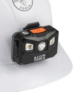 Klein Tools Rechargeable Headlamp With Strap, 400 Lumen All-Day Runtime, Auto-Off, Model 56048