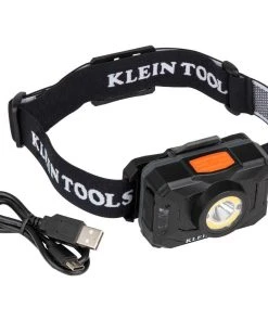 Klein Tools Rechargeable 2-Color LED Headlamp With Fabric Strap, Model 56414