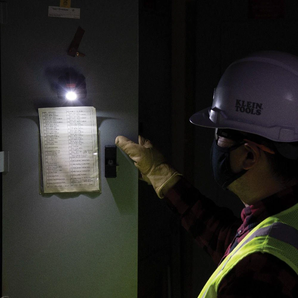 Klein Tools Rechargeable 2-Color LED Headlamp with Fabric Strap, Model 56414 Klein Tools Rechargeable 2-Color LED Headlamp With Fabric Strap, Model 56414 -Leviton Store 56414 app13