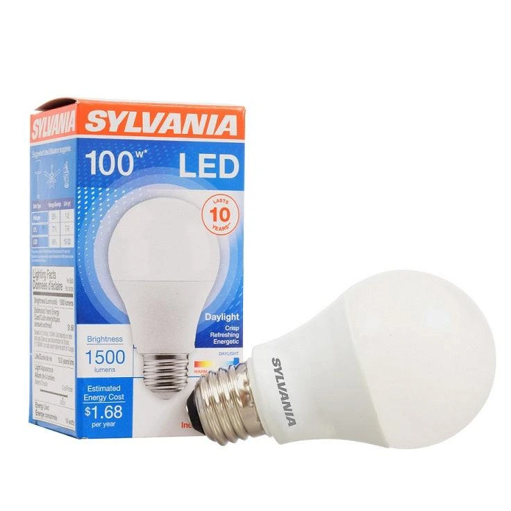 LEDVANCE Sylvania Contractor Series A19 14W, Daylight White 5000K LED Light Bulb, Model 79294 - Image 2