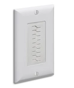 Arlington SCOOP Cable Entry Device With Slotted Cover And Wallplate, Model CED130WP