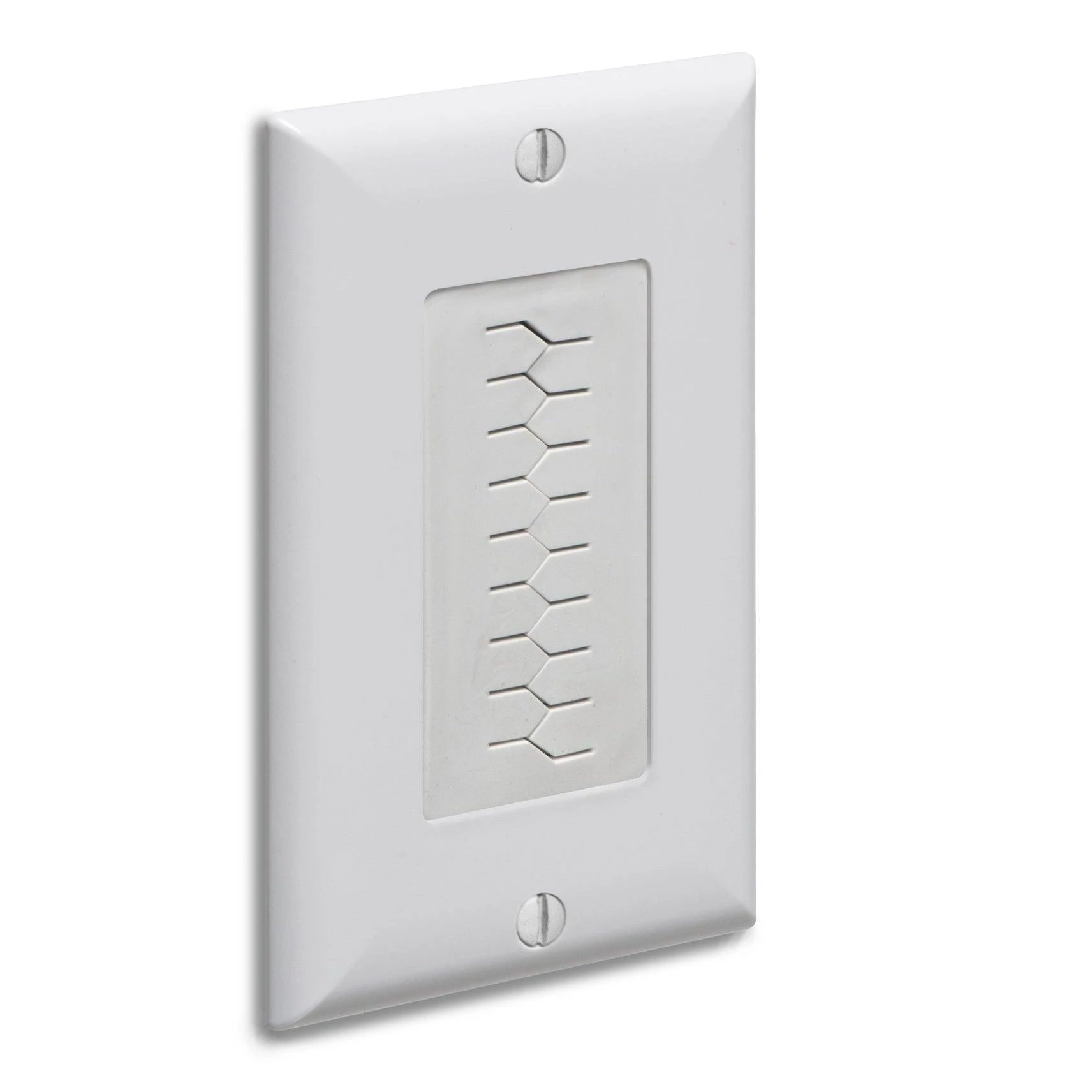 Arlington SCOOP Cable Entry Device With Slotted Cover And Wallplate, Model CED130WP