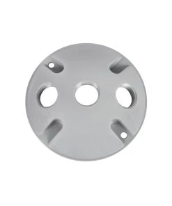 RAB Design Lighting 4'' Round Aluminum Cover With Three 1/2" Knockouts, Model DC103