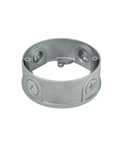 RAB Design Lighting Round Die-Cast Aluminum Extension Ring With Four 1/2'' Entries, Model DEX5