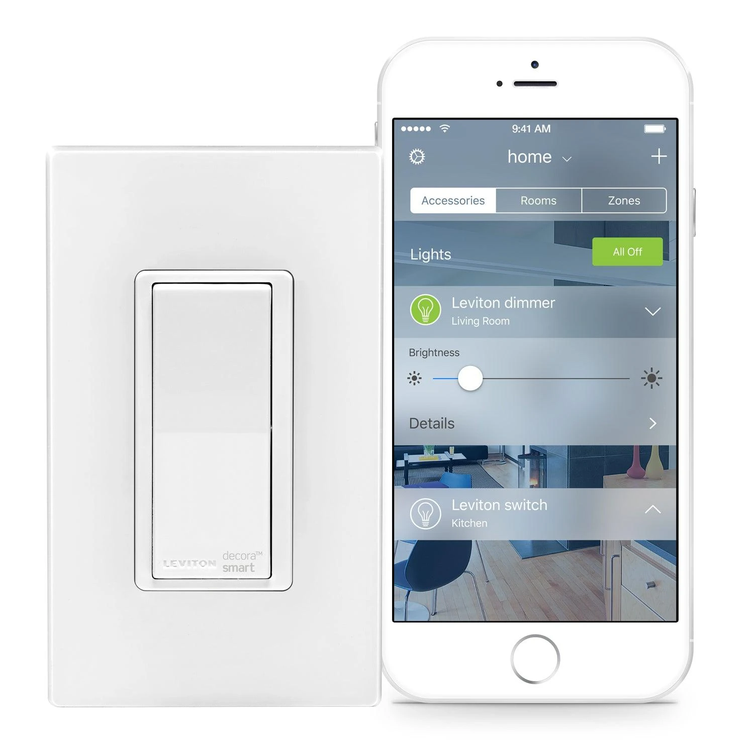 Leviton Decora Smart Switch With Homekit Technology, Model DH15S702