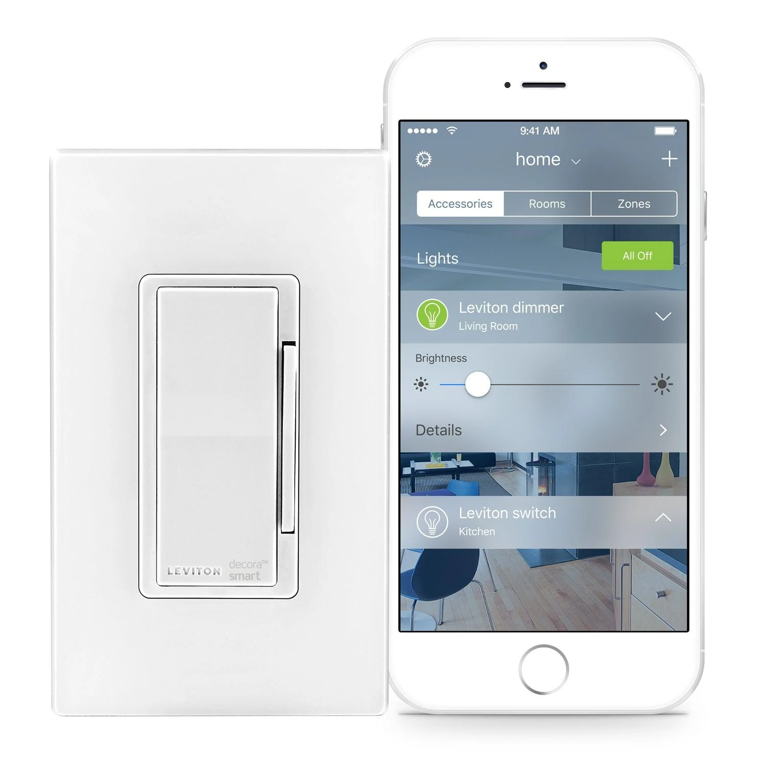 Leviton Decora Smart Dimmer with Homekit Technology, Model DH6HD701 Leviton Decora Smart Dimmer With Homekit Technology, Model DH6HD701 -Leviton Store DH6HD 701 prod app