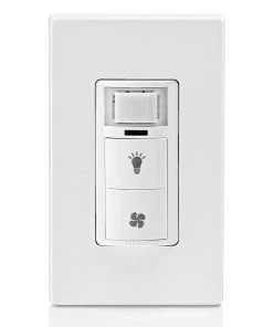 Leviton Decora In-Wall Comination Humidity Sensor And Fan Control With Light Switch, Model DHD05-1LW* -Leviton Store DHD05 W d