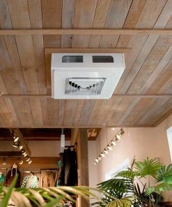 Stelpro 5000W White Dragon Ceiling Fan Heater, Model DRI0521W -Leviton Store DR magasin