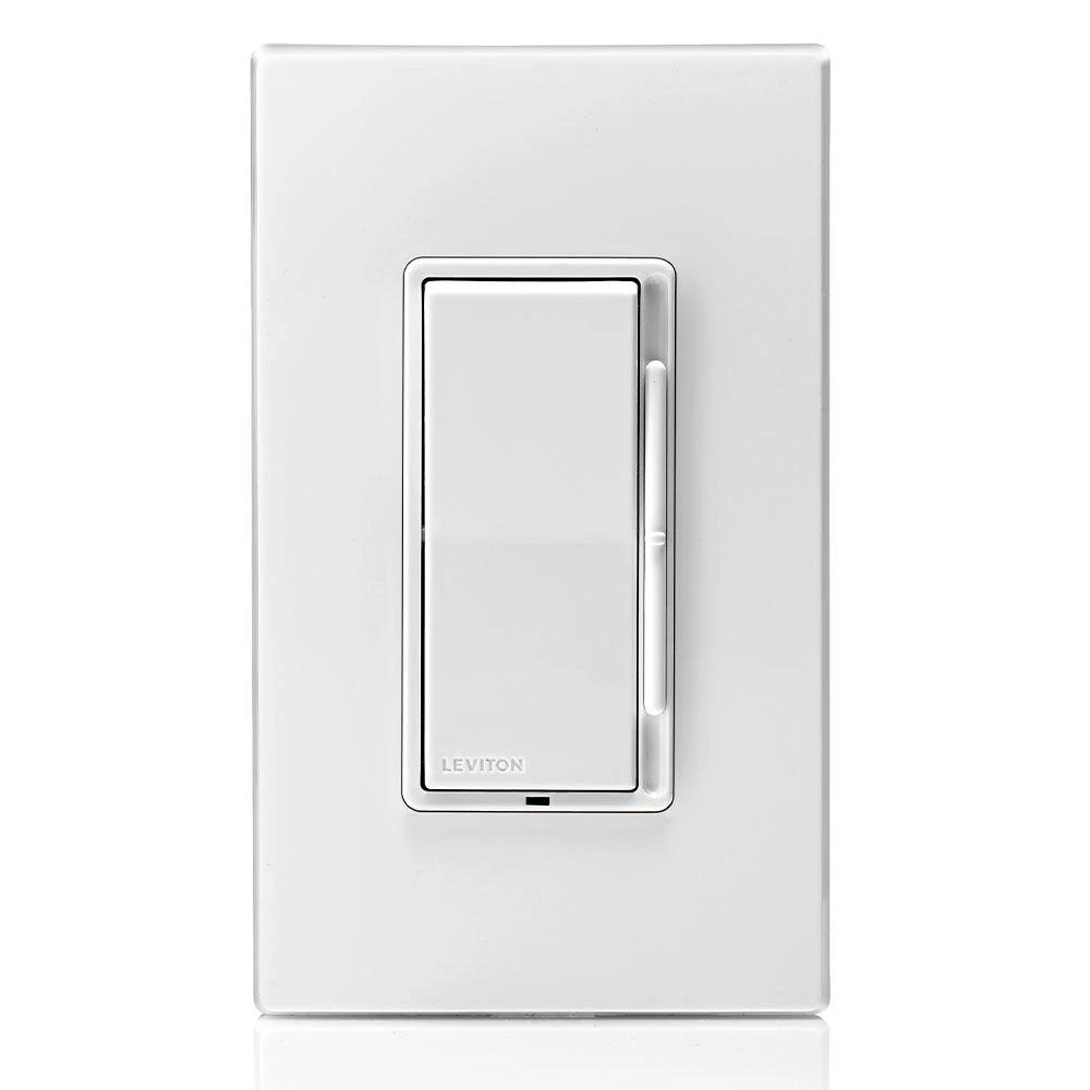 Leviton Decora Rocker-Slide Dimmer for LED, CFL, MLV and Incandescent bulbs, Model DSM10-752 Leviton Decora Rocker-Slide Dimmer For LED, CFL, MLV And Incandescent Bulbs, Model DSM10-752 -Leviton Store DSM10 1LZ c