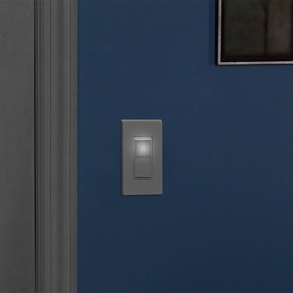 Leviton 15Amp Decora LED Illuminated Rocker Single-Pole Switch, Model L5611-2W - Image 5