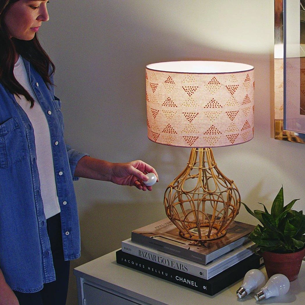 Lutron Aurora Smart Bulb Dimmer - Certified for Philips Hue Smart Lighting Systems, Model Z31BRLWHLOC Lutron Aurora Smart Bulb Dimmer - Certified For Philips Hue Smart Lighting Systems, Model Z31BRLWHLOC -Leviton Store LivRm Aurora Pairing Bulbs