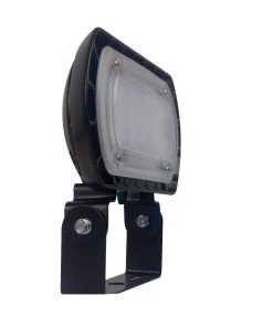 RAB Design Lighting ORA1-LED Multi-Purpose 15w Exterior Yoke Mounted Flood Light, Model ORA1-LED15-B-4K-BRZ-YK