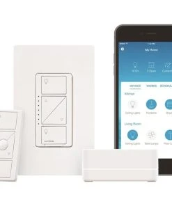 Lutron Caseta Wireless Starter Kit With Smart Bridge, Model P-BDG-PKG1W-C