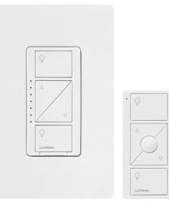 Lutron Caseta Wireless Smart Lighting Dimmer Switch And Remote Kit, Model P-PKG1W-WH-C