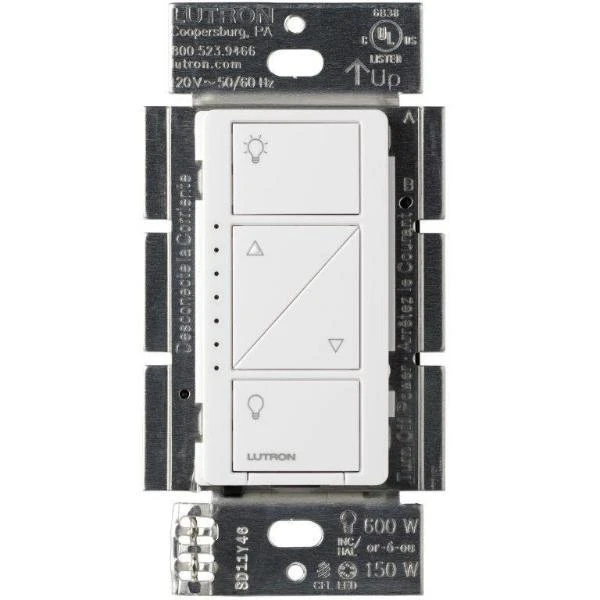 Lutron Caseta Wireless Smart Lighting Dimmer Switch for Wall & Ceiling Lights, Model PD-6WCL-WH Lutron Caseta Wireless Smart Lighting Dimmer Switch For Wall & Ceiling Lights, Model PD-6WCL-WH -Leviton Store PD 6WCL WH wo wallplate ec78f814 95f1 40b4 8a38 b91a6dfae1e4