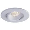 Liteline 4" Luna LED White Round Regressed Gimbal Recessed Fixture, Model RA4-12RG-90WH -Leviton Store RA4 12RG WH