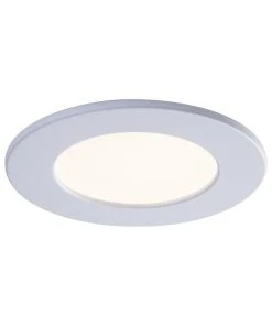 Liteline 4" SlimLED Plus, Adjustable Color Temperature, White And Black Trim, Model SLM4-12W-CCT-WHBK