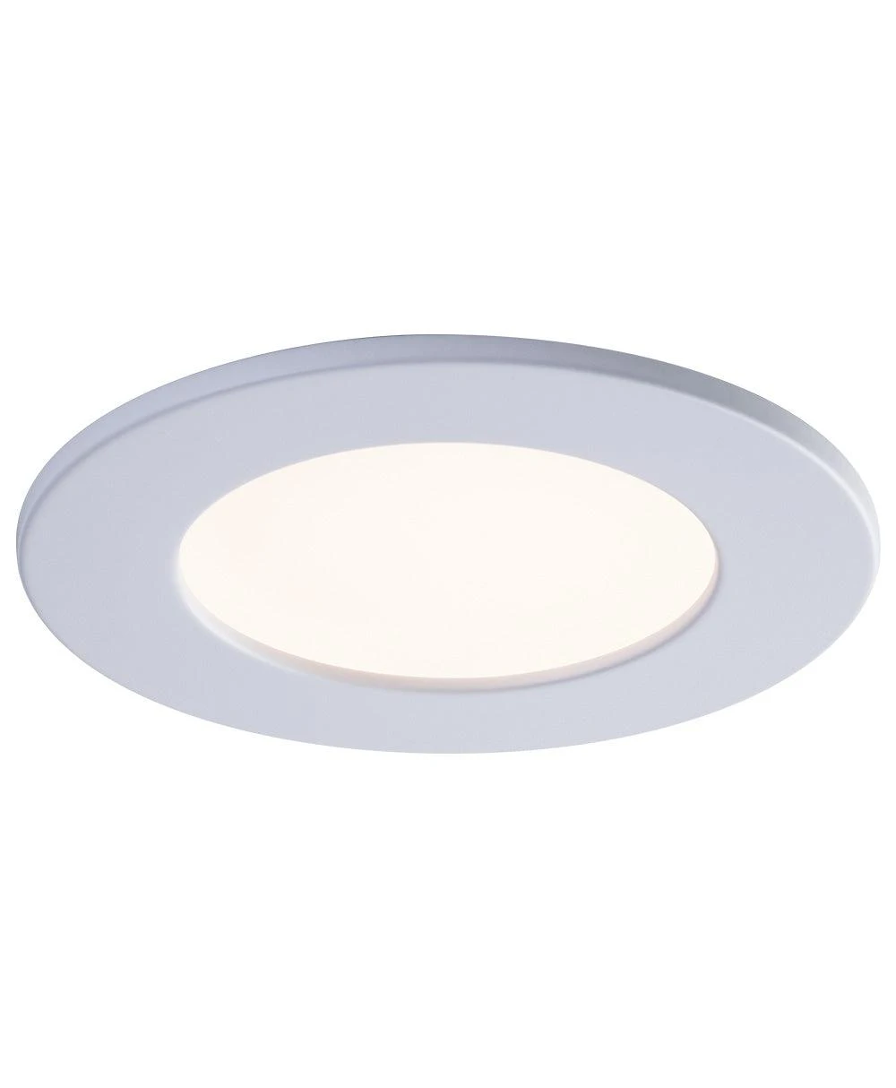 Liteline 4" SlimLED Plus, Adjustable Color Temperature, White And Black Trim, Model SLM4-12W-CCT-WHBK