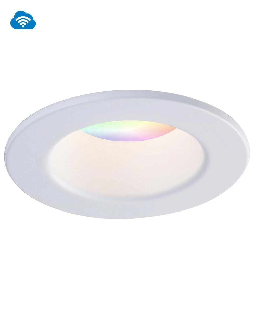 Liteline 4" White Skye OnCloud Recessed Fixture, Model SLMB4-RGBTW-WZ-WH