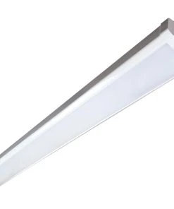 RAB Design Lighting 4 Feet LED Surface Mount Wrap Light Fixture With Link Connectors And Clips, Model SMW4N-LED48-B-4K-WHT-DIM-FR