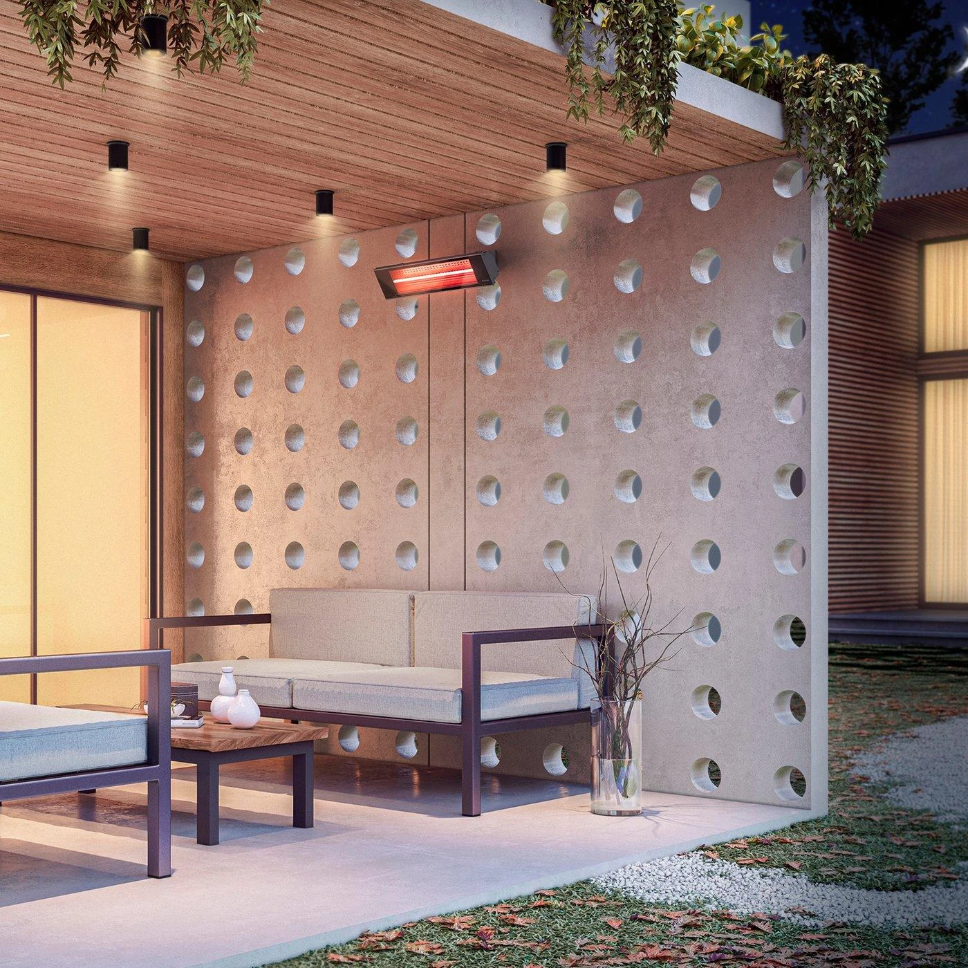 Convectair 1500w 120v Infrared Patio Heater, Model DIR15A10GR Convectair 1500w 120v Infrared Patio Heater, Model DIR15A10GR -Leviton Store dir2