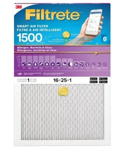 3M Canada 3M Filtrete Smart Allergen, Bacteria & Virus Filter, Model MPR 1500, 16x25x1 In