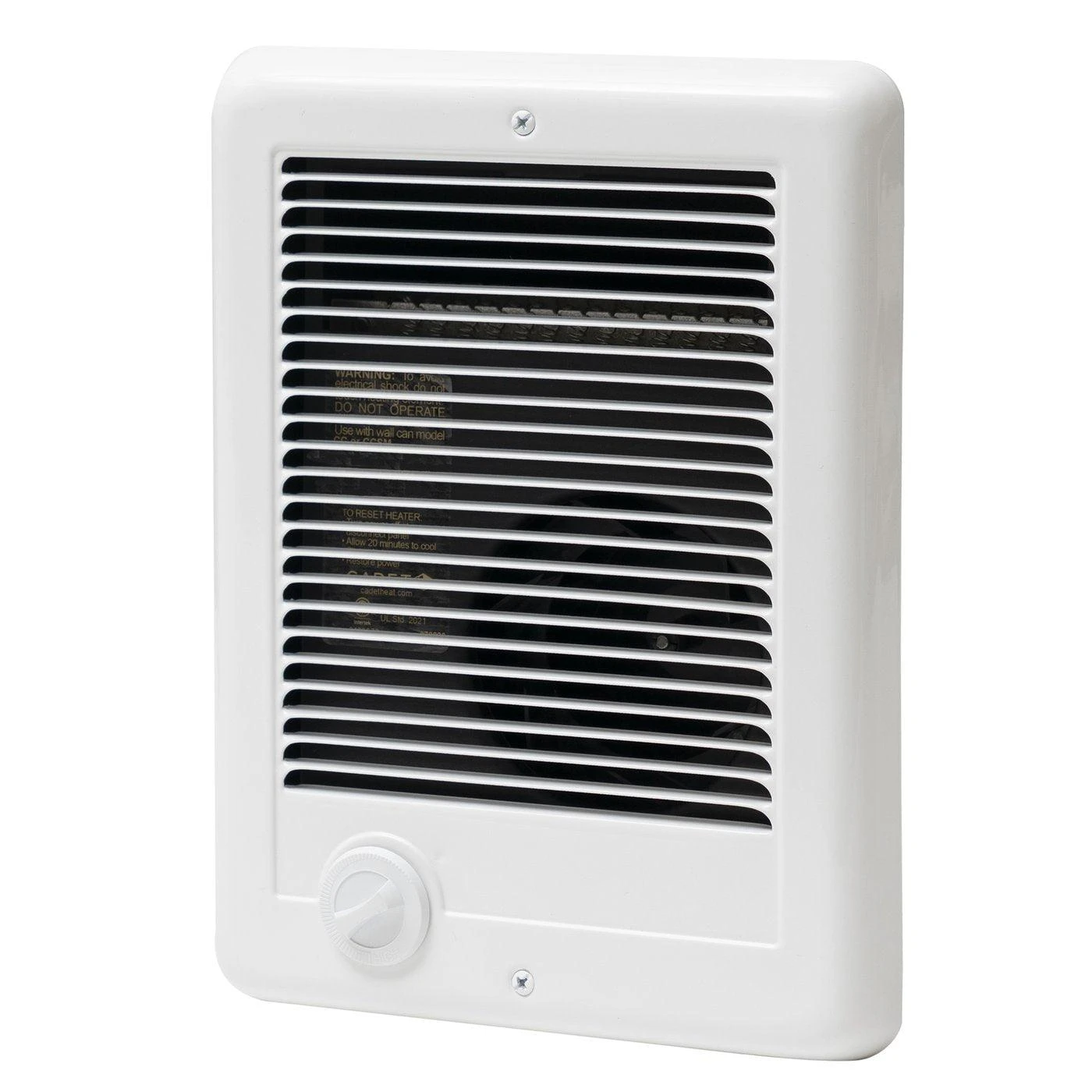 Dimplex 2000w Residential Wall Fan Heater With Built-in Thermostat, Model CSC202TW