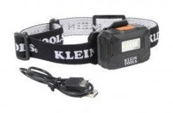 Klein Tools Rechargeable Light Array Headlamp W/ Strap, 260 Lumen, All-Day Runtime, Model 56049